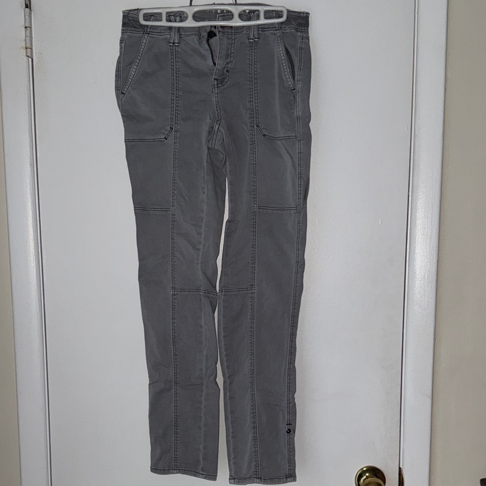 White House Black Market Whbm Gray Cargo Pants straight pant capri option 0 Long
